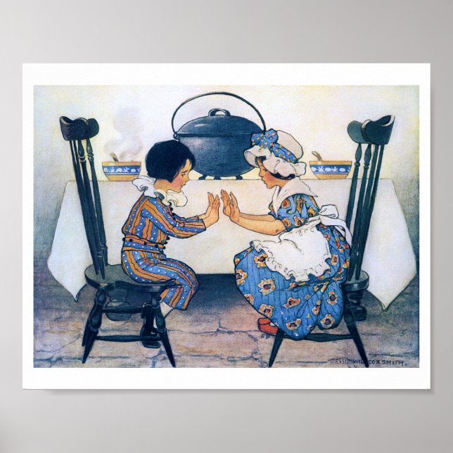 Poster Sopa de Bean Ampla, Jessie Willcox Smith (Frente)