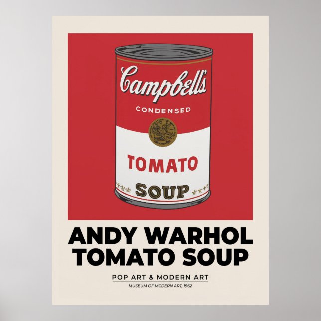Poster Sopa de Tomate Campbells (Frente)