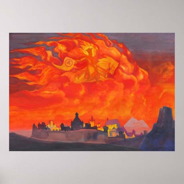 Poster Sophia, a sabedoria do poderoso de Roerich (Frente)