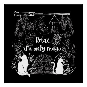 Pôster Sorcerer's Serenity: Relaxe, é o único Design mági