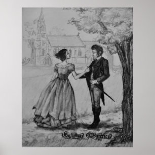 Pôster Søren Kierkegaard e Regine Olsen