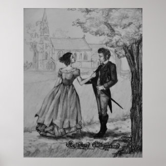 Pôster Søren Kierkegaard e Regine Olsen