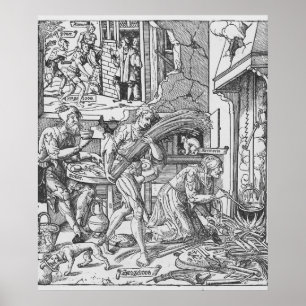 Poster Sorgheloos Carrying a Sheaf, 1541