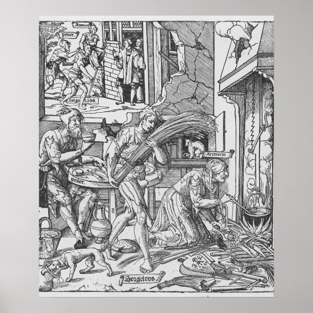 Poster Sorgheloos Carrying a Sheaf, 1541 (Frente)