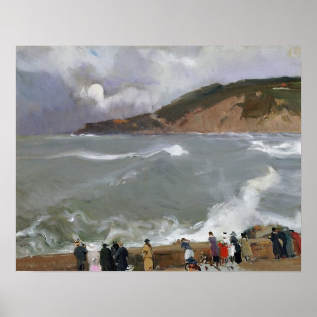 Poster Sorolla - Breakwater, San Sebastian (Frente)