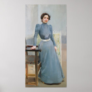 Poster Sorolla - Clotilde Em Um Vestido De Cinza