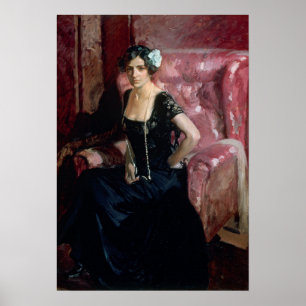 Poster Sorolla - Clotilde No Vestido Da Noite