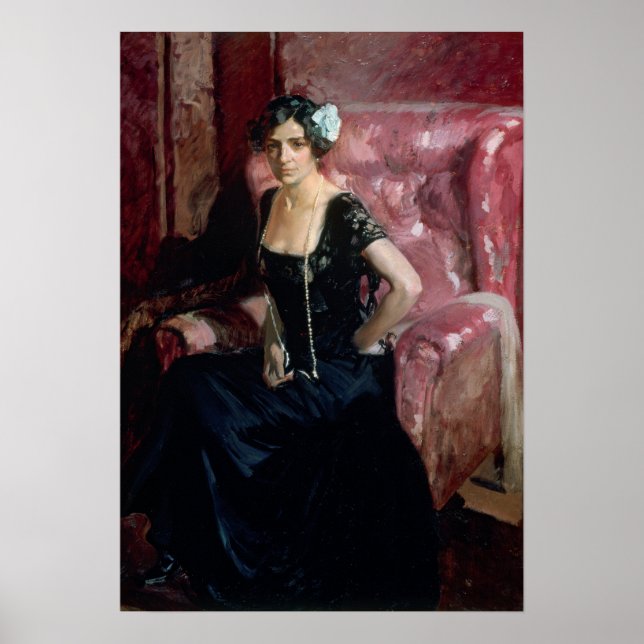Poster Sorolla - Clotilde No Vestido Da Noite (Frente)
