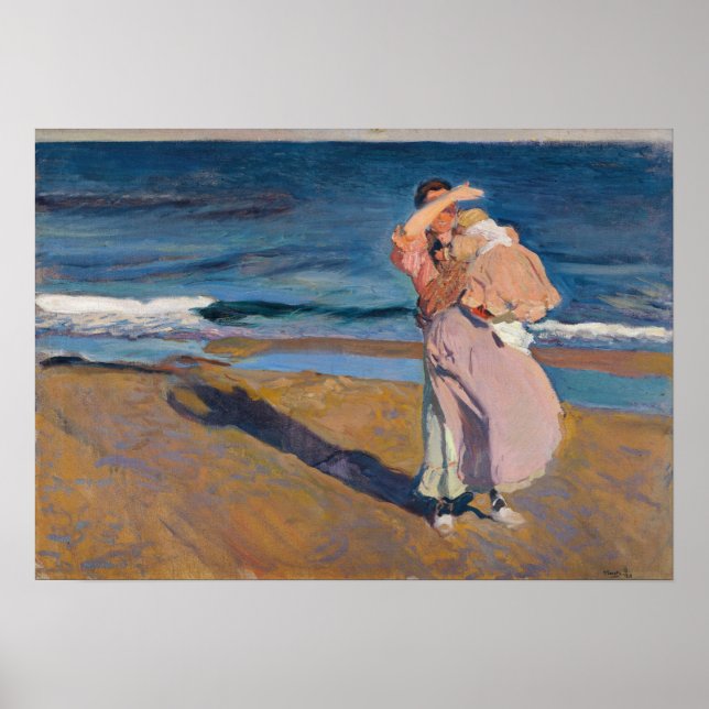 Poster Sorolla - Pescadora Com Seu Filho (Frente)