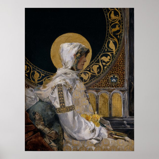 Poster Sorolla - Santa em Oração (Frente)