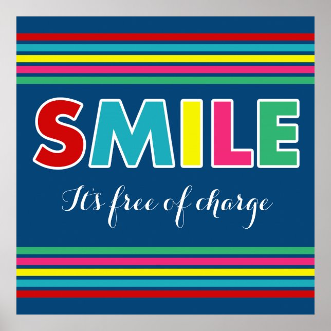 Pôster Sorria! (Frente)