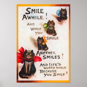Poster Sorria, Louis Wain