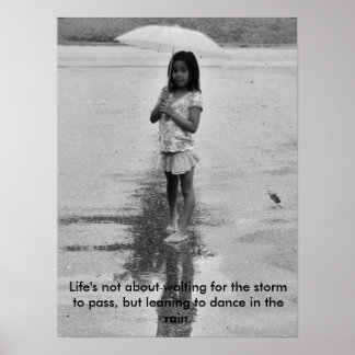 Poster Sorria na chuva