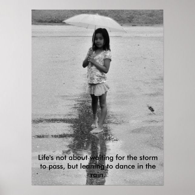 Poster Sorria na chuva (Frente)