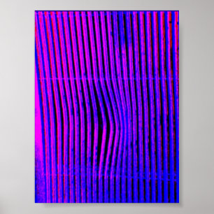 Pôster Sorrir forçadamente azul