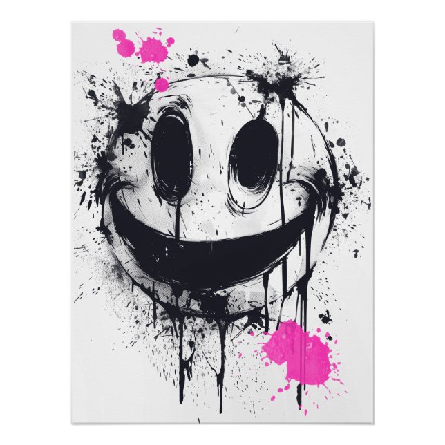 Pôster Sorriso ácido (Frente)