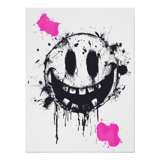 Pôster Sorriso ácido (Frente)