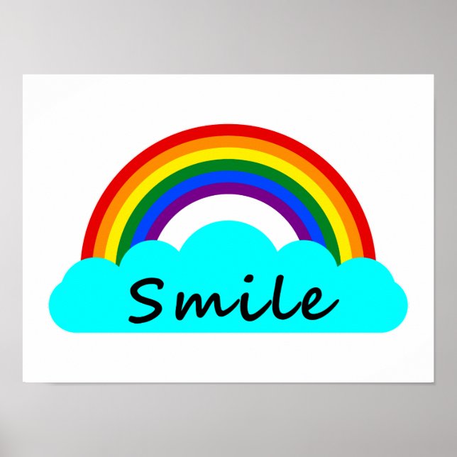 Poster Sorriso - Arco-íris LGBT (Frente)