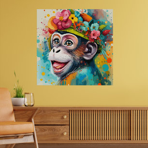 Poster Sorriso de macaco