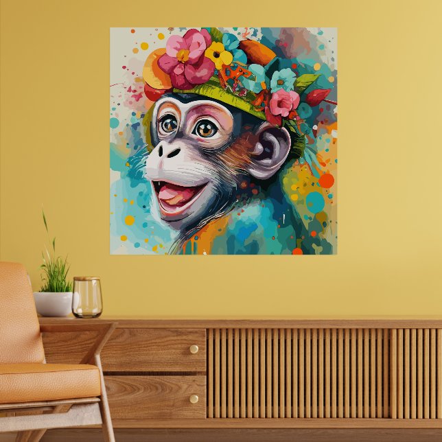Poster Sorriso de macaco (Sala de Estar 2)