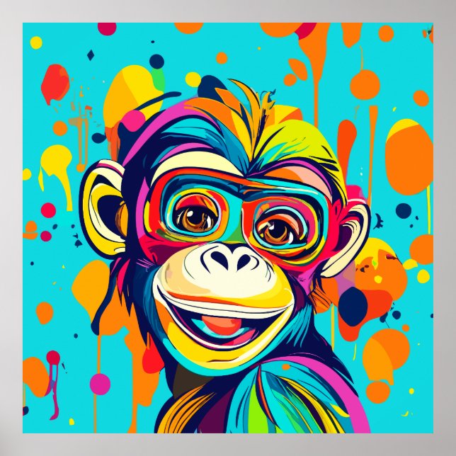 Poster Sorriso de macaco (Frente)