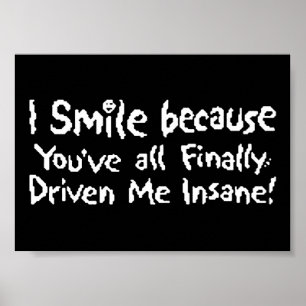 Poster Sorriso Insano