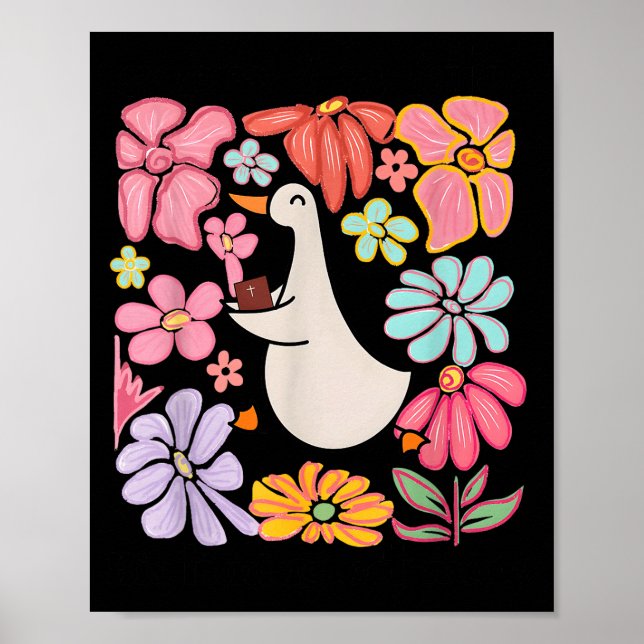 Poster Sorry I'm Late His Timing Not Mine, Funny Christia (Frente)