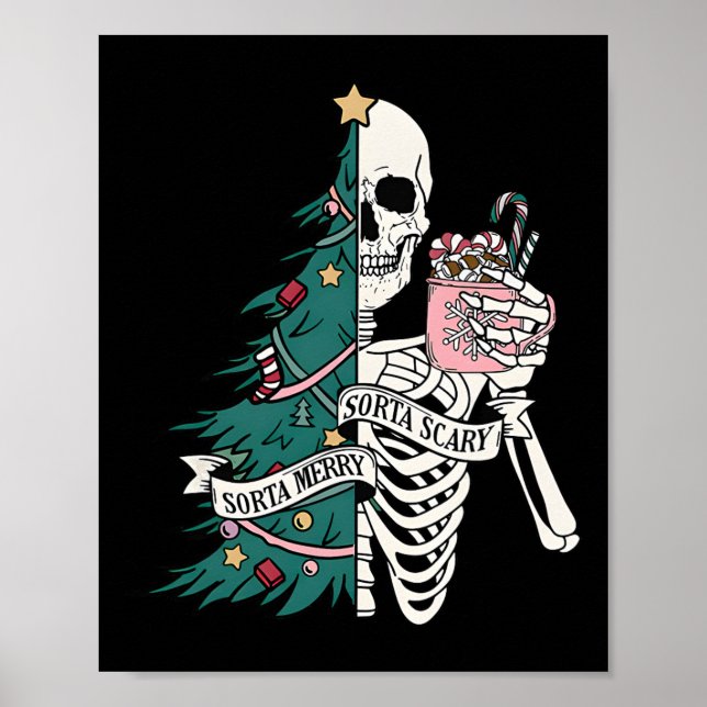 Poster Sorta feliz sorta assustador natal (Frente)