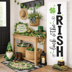 Poster Sorte dos Irlandeses Sinal Vertical de Trevo
