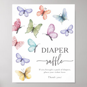 Poster Sorteio de Fraldas Butterfly
