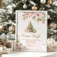 Sorteio de fraldas rosa dourado árvore de Natal Ch