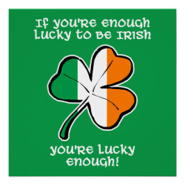 Pôster Sortudo o suficiente para ser irlandês