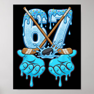 Poster Sorvete 67 Gotejamento Hockey Geração Alpha Gíria 