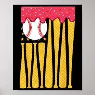 Poster Sorvete Americano Bandeira Americana Bysebyll Byt