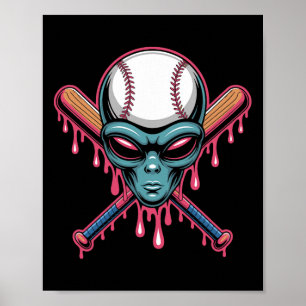 Poster Sorvete Assustador de Halloween Alien T de Venda A