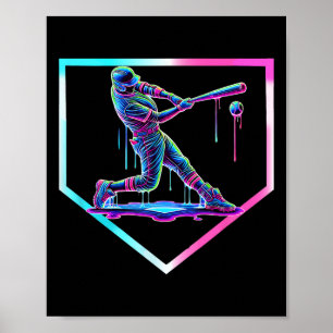 Poster Sorvete Bysebyll Drip Bysebyll Home Plate Meninos 