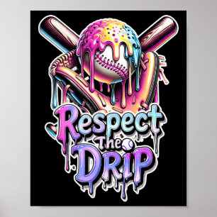 Poster Sorvete Bysebyll Drip Gotejando Respeito Pelo Drip