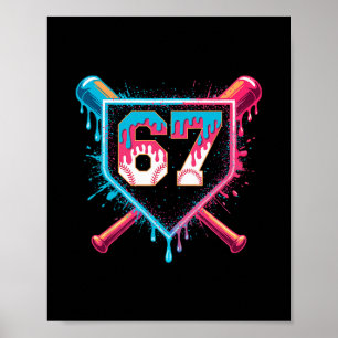 Poster Sorvete Bysebyll Drip Six Seven Gíria Geração Alph