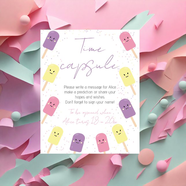 Poster Sorvete Cone Scoop Time Capule (Criador carregado)