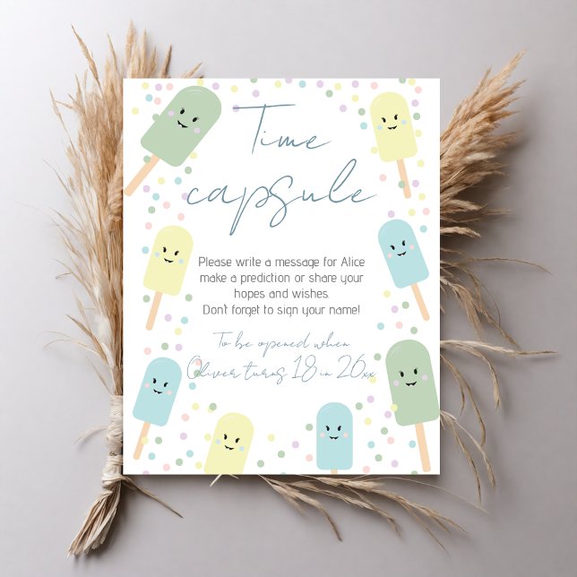 Poster Sorvete Cone Scoop Time Capule (Criador carregado)