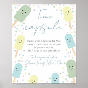 Poster Sorvete Cone Scoop Time Capule