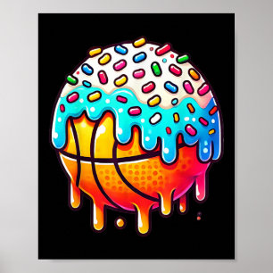 Poster Sorvete de basquete Boys Meninas Crianças Basketba