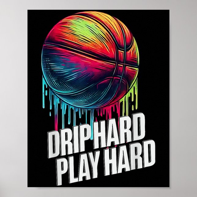 Poster Sorvete De Basquete Para Meninas Jovens Bas (Frente)