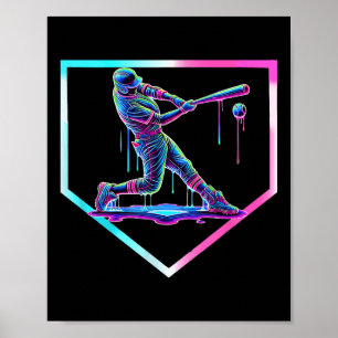 Poster Sorvete de beisebol Placa inicial de beisebol Boys