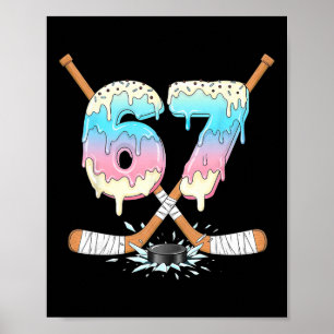 Poster Sorvete De Gelo De Hóquei Engraçado 67 Gen Alpha M