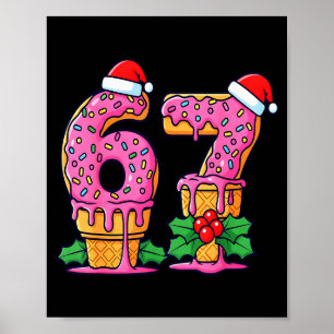 Poster Sorvete de Gotejamento de Beisebol 67 Estilo de Vi