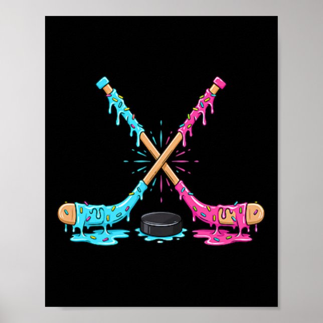 Poster Sorvete de hóquei no gelo Drip Esporte Jogadores E (Frente)