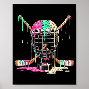 Poster Sorvete de jogador de hóquei pingando meninos cria