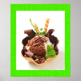 Poster Sorvete divino Decadente