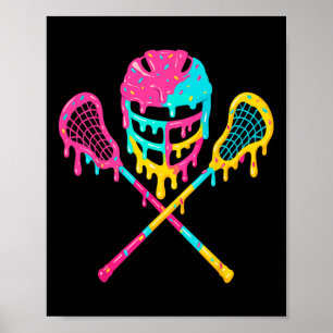 Poster Sorvete do capacete Lacrosse Drip Lax